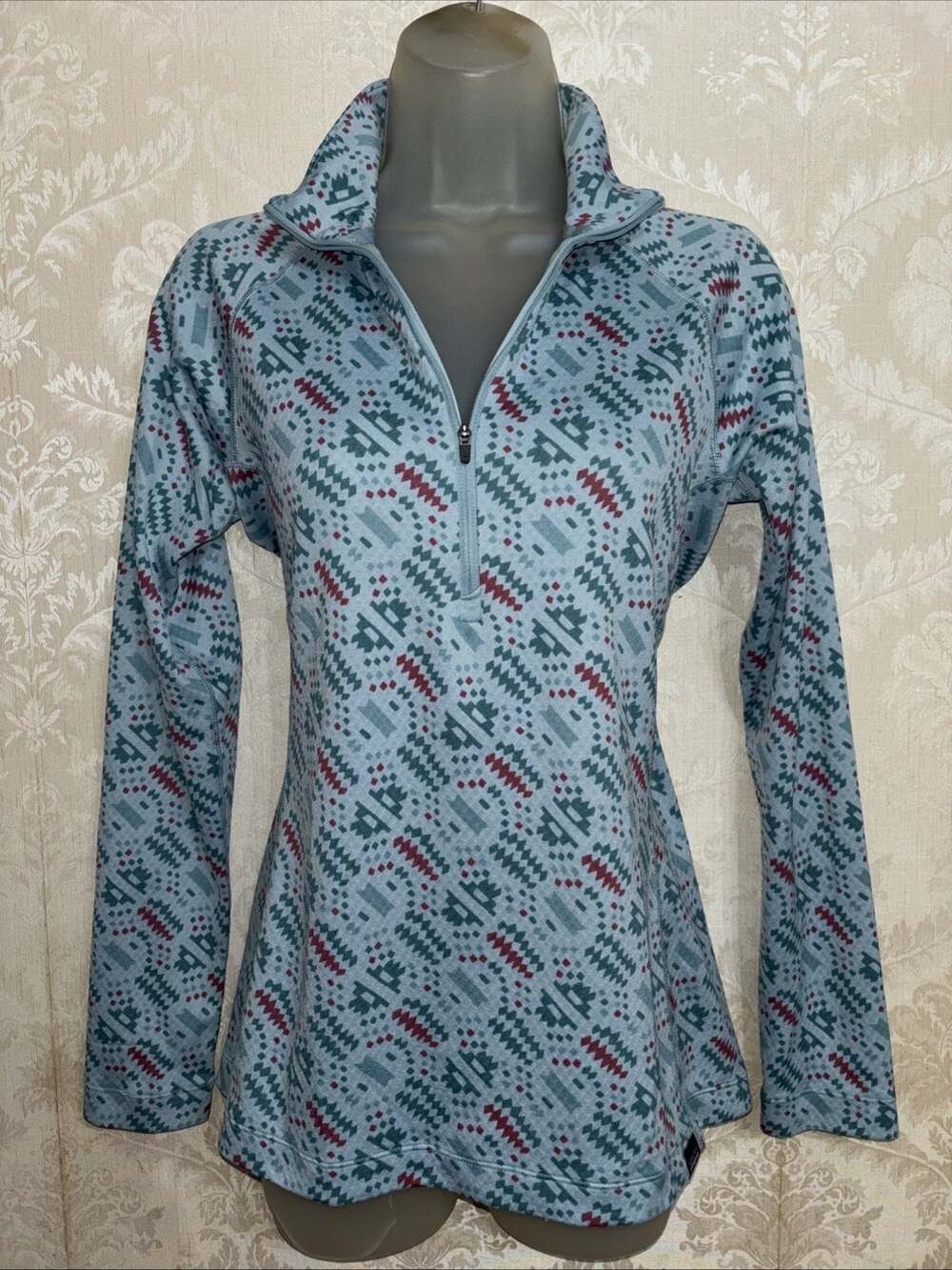 Patagonia Capilene Mid weight Long Sleeve 1/4 Zip Pullover Top Size M